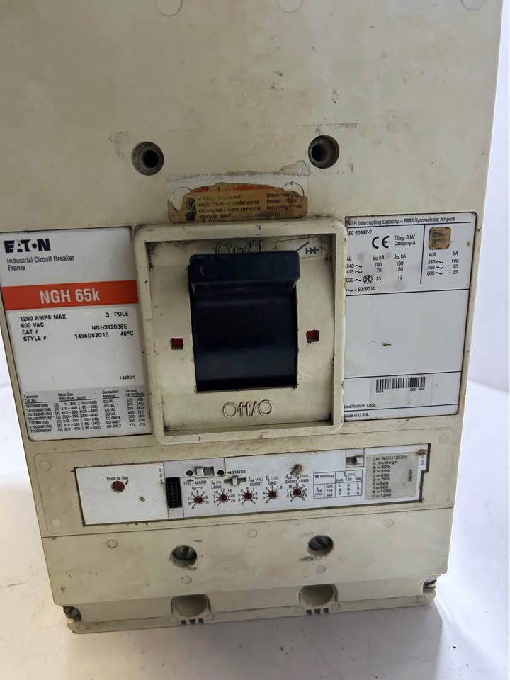 NGH 65K 1200 Amp Eaton Circuit Breaker