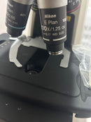 Nikon Eclipse E200 LED Microscope, 40x, 100x, 10x, 4X