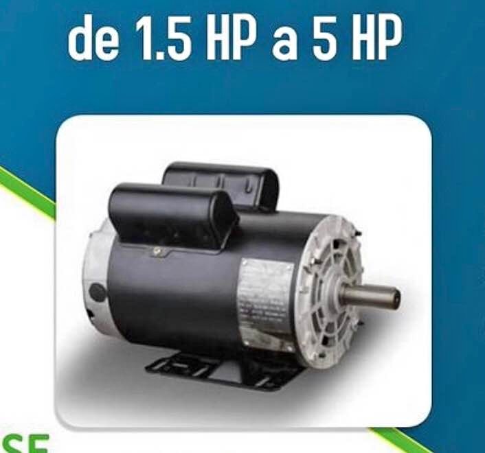 Motor 5 HP, 3500 RPM 1ph, para compressor, Sierra y otros