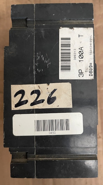 INDUSTRIAL CIRCUIT BREAKER, TED134100, 100AMP