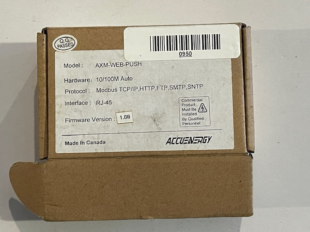 Accuenergy AXM-WEB-PUSH Comunication Module NEW/OB