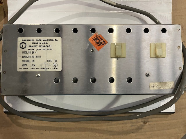 AQUAFINE CORP SP-1 UV DISINFECTION UNIT 1/2"-14 NPT PORTS