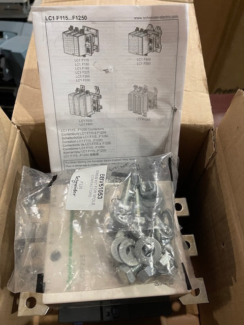 SCHNEIDER ELECTRIC LC1F225 MAGNETIC CONTACTOR 225AMP
