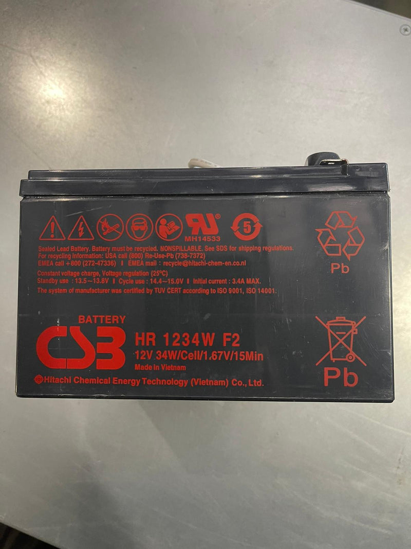 UPS Battery 12V 34W/Cell/1.67V/15Min