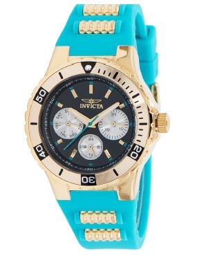 Invicta Aviator Women's Watch - 38mm, Green,Gold (39405)