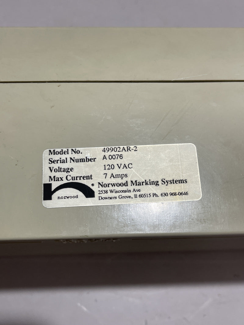 Norwood 49902AR-2 Imprinter controller