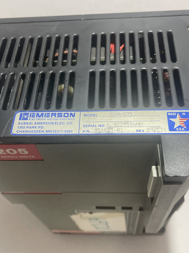 Emerson DX-205 Positioning Servo Drive Unit