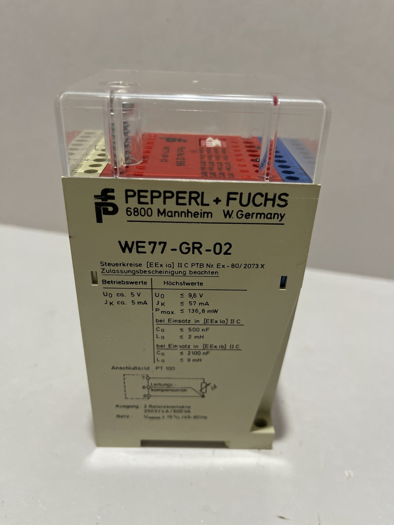 PEPPERL Fuchs WEE77-GR-02 temperature control