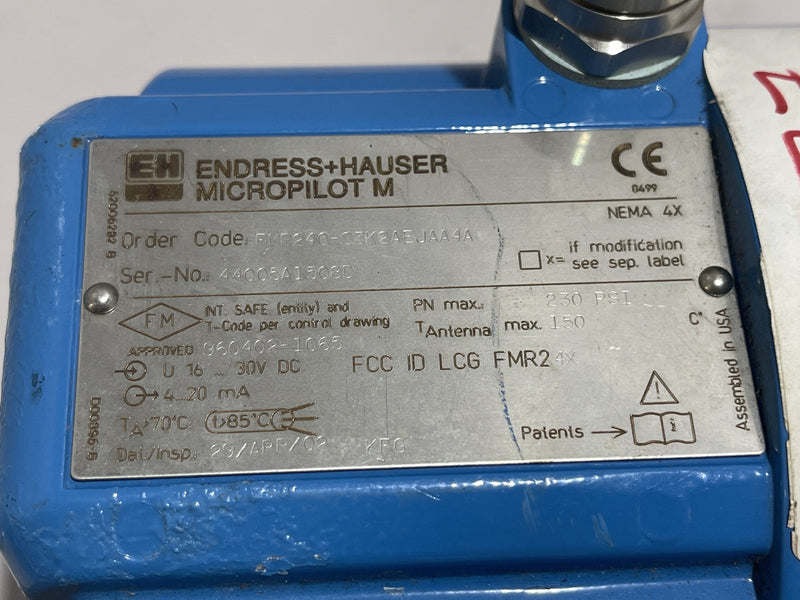 Edress Hauser Micropilot FMR240-S5K1AEJAA4A New Surplus