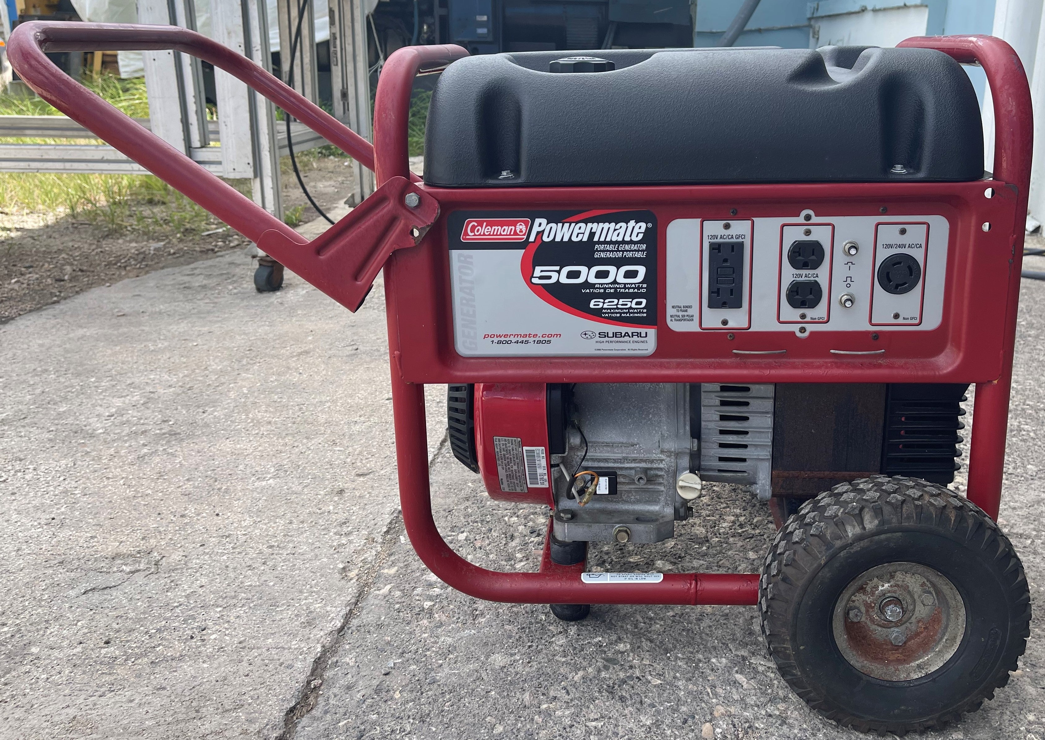 Powermate Portable Generator 6250/5000 watts